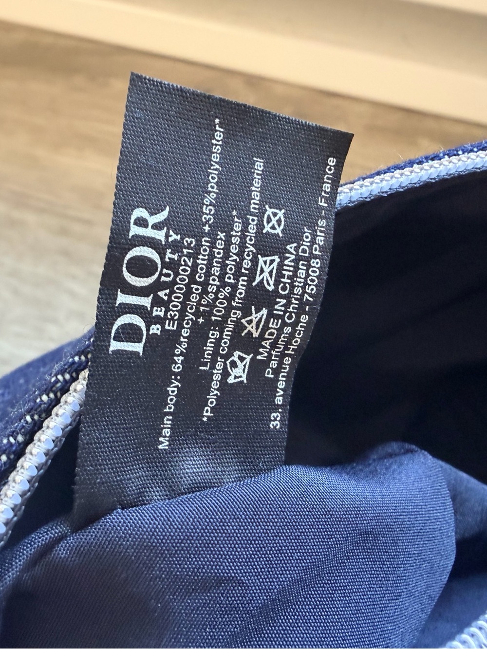 Dior Dark Denim Pouch w Silver Hardware NEW in Box/SEALED in Plastic Bag GWP - Picture 14 of 15